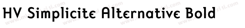 HV Simplicite Alternative Bold字体转换